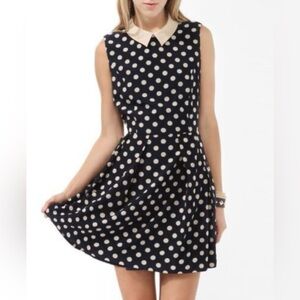 Forever 21 Black and White Polka Dot Mini Dress